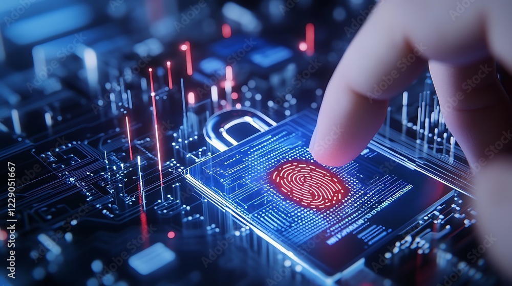 Poster understanding the importance of cybersecurity and digital protection in a connected world