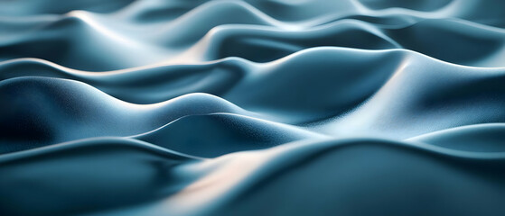 Obraz premium Blue abstract waves, digital background
