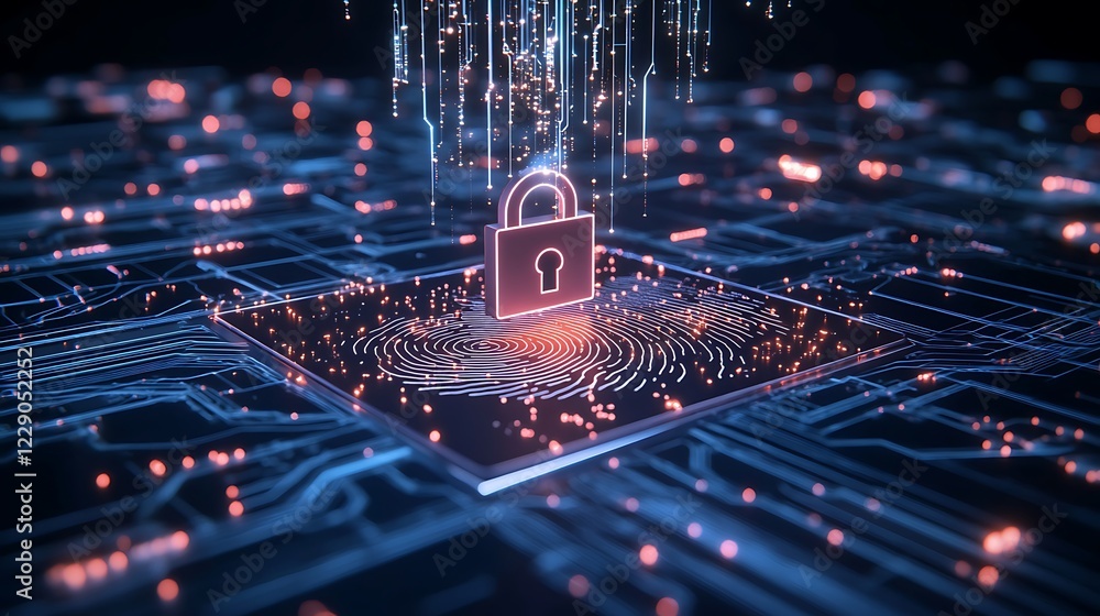 Poster understanding the importance of cybersecurity and digital protection in a connected world