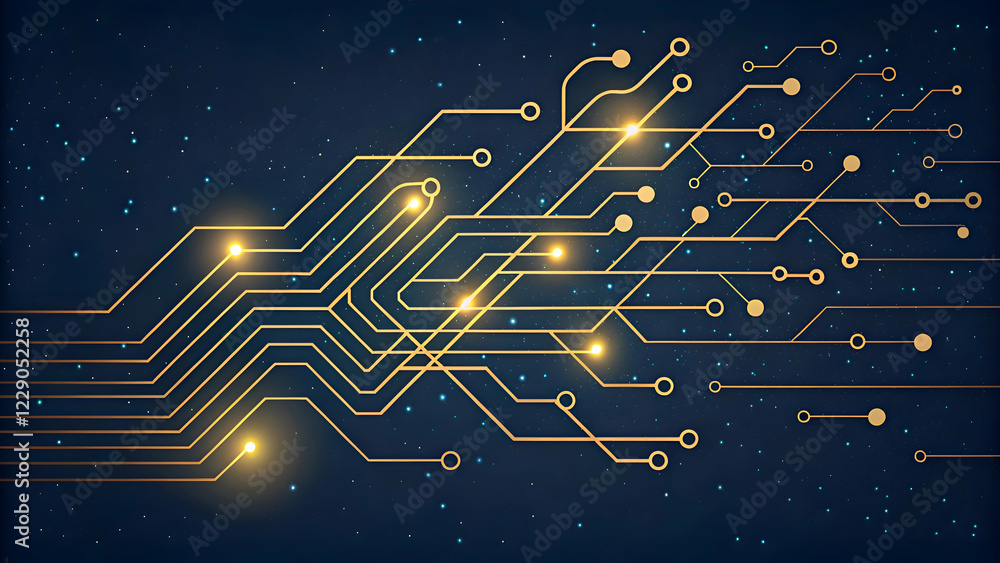 Poster circuit board background with circuit board