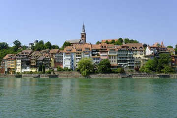 View of Laufenburg with Rhine, Black Forest, Baden-Württemberg, Germany, Europe
