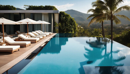 Fototapeta premium pool in hotel