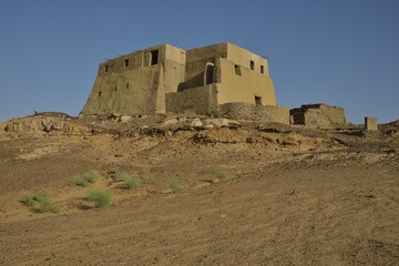 Throne room, former church, then a mosque, Old Dongola, capital of the Nubian Christian kingdom of...