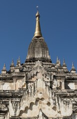 Fototapeta premium Thatbyinnyu Paya, That Byin Nyu Temple, Old Bagan, Myanmar, Burma, Asia