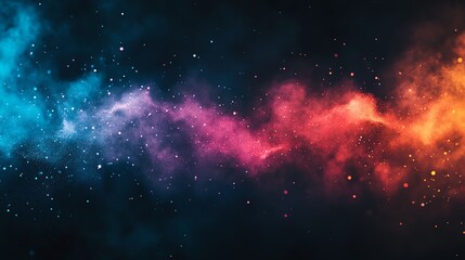Fototapeta premium Colorful nebula in deep space with stars