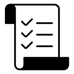 List line glyph icon