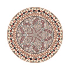 Circular pattern in traditional Palestinian style, vector design element