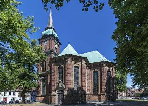Schelf Church, baroque brick church early 18th century, Schwerin, Mecklenburg-Western Pomerania, Germany, Europe