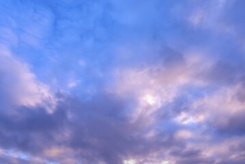 Clouds in the evening sky, Germany, Europe