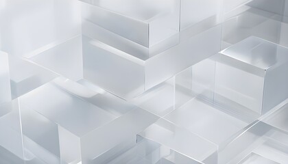 Translucent vibrant colored geometric shapes create depth with sharp angles and smooth transitions