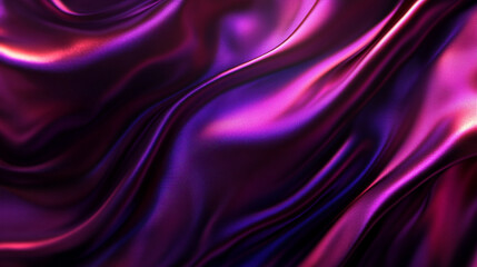 Fototapeta premium flowing glowing fabric, crimson and purple color, crimson background, HD 8K wallpaper Stock Photographic&nbsp;Image