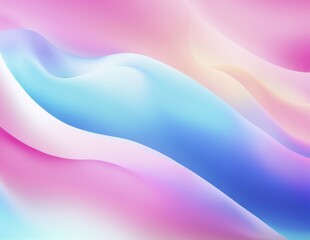 Fototapeta premium Pastel gradient colors with smooth, wavy shapes in blue, pink and purple, AI generated