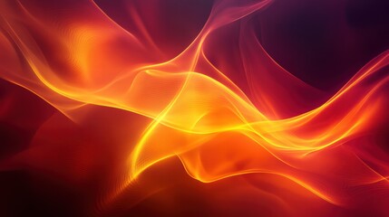 Obraz premium A Fiery Background with Glowing Red and Deep Amb.