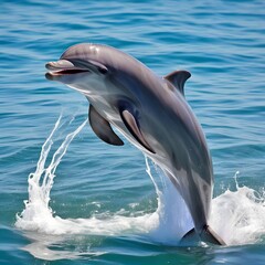 Naklejka premium dolphin in the water