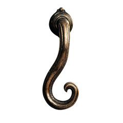 Obraz premium Gold handle with a curved design