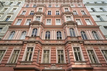 Building facade, from 1880, Gumpendorferstraße, Vienna, Austria, Europe