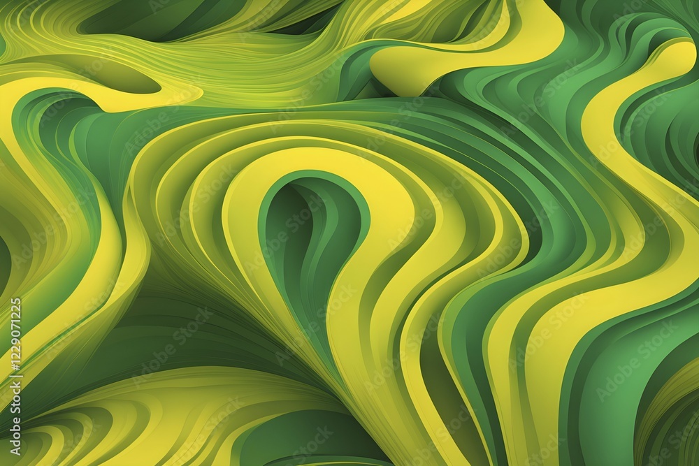 Aufkleber seamless abstract pattern of vector fluid curved lines creating a dynamic ripple effect in vibrant c