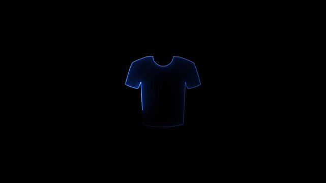 t shirt blank template animation Icon, symbol of clothing.  Flat sweater apparel template front back