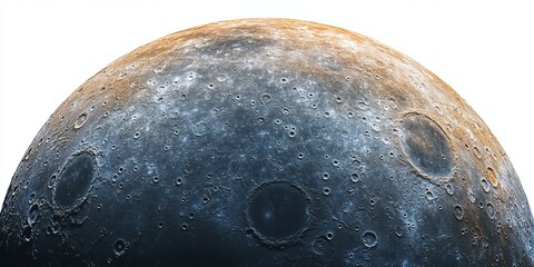 High-resolution close-up of a planet surface texture, abstract cosmic background for science and astronomy concepts.