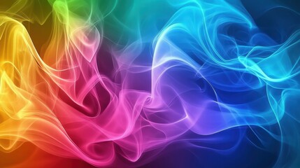 Fototapeta premium Colorful Dense Smoke in Abstract Form