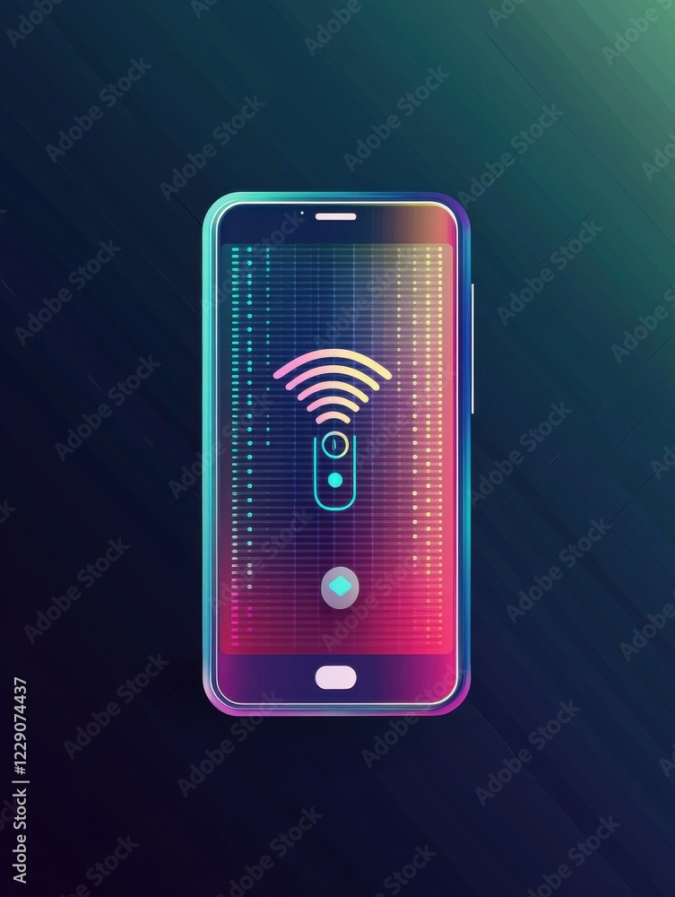 Poster smartphone voice application abstract concept vector illustration set. chatbot voice controlled virt