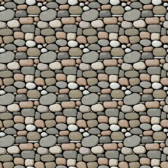 Seamless vector stone wall pattern design