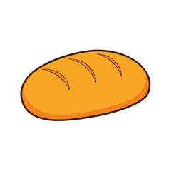 bread isolated on white