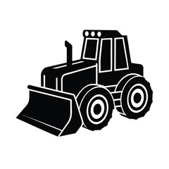 tractor isolated on white background