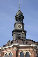 Tower, St. Michael's Church, also Michel, Hamburg, Germany, Europe