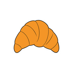 croissant isolated on white background