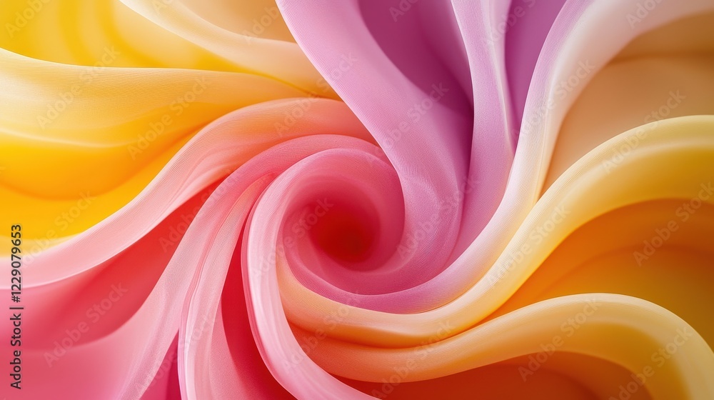 Poster colorful background with swirl pattern and vibrant blending colors in abstract design