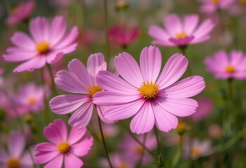 Obraz premium A variety of colorful meadow flowers isolated on a white background