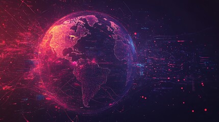 Digital Earth with Global Connectivity and Data Visualization