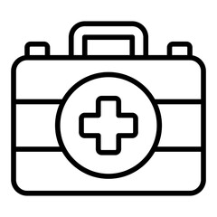 First Aid Kit filled line icon