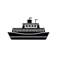 Obraz premium ship isolated on white background