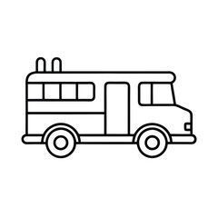 truck isolated on white