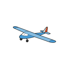 airplane isolated on white background