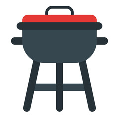BBQ Grill flat icon