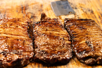 fried meat for food as background.
