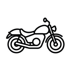 Fototapeta premium motorcycle icon isolated on white