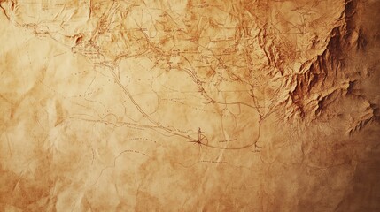 Ancient map with intricate detailing and texture.