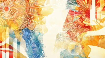 Digital artwork for conference blending filipino design with tech aesthetics and vibrant colors