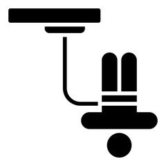 Bungee jumping glyph icon