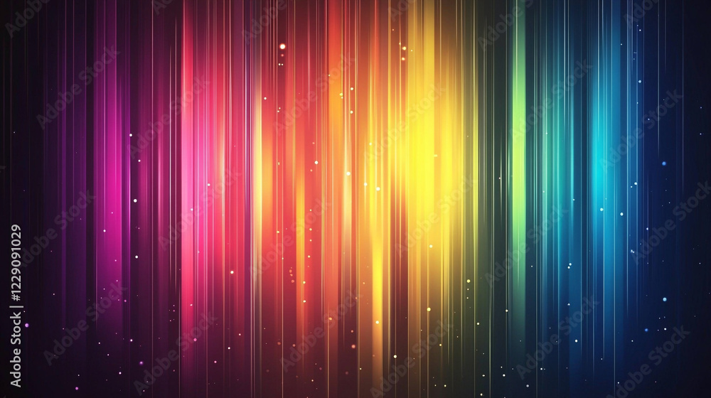 Poster abstract gradient background with textured brush strokes blending from warm orange, vibrant purple t