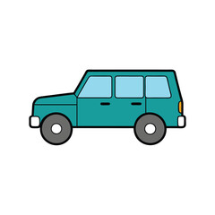 car isolated on white