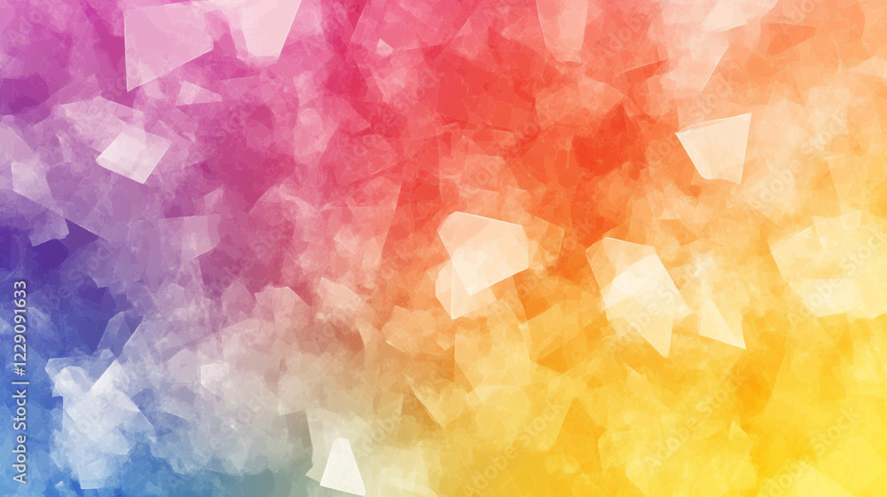 Poster abstract gradient background with textured brush strokes blending from warm orange, vibrant purple t