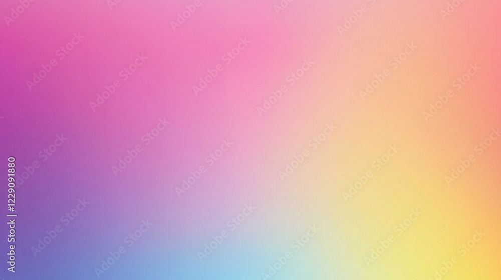 Poster Abstract gradient background with textured brush strokes blending from warm orange, Vibrant purple to yellow gradient background. Abstract graphic gradient texture background
