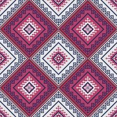 Traditional Georgian folk art embroidery vector pattern