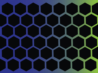 Beautiful black hexagon Print Pattern and Background