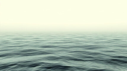 Fototapeta premium Misty ocean waves, calming sea, foggy background, travel brochure